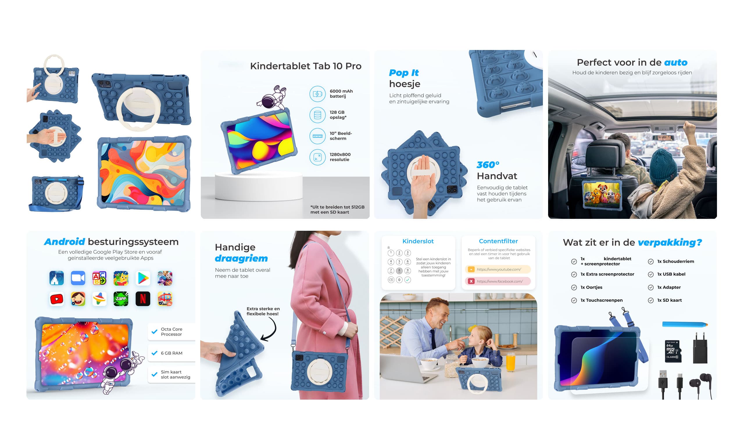 Listing design door Grayflo van een roze kindertablet voor Bol