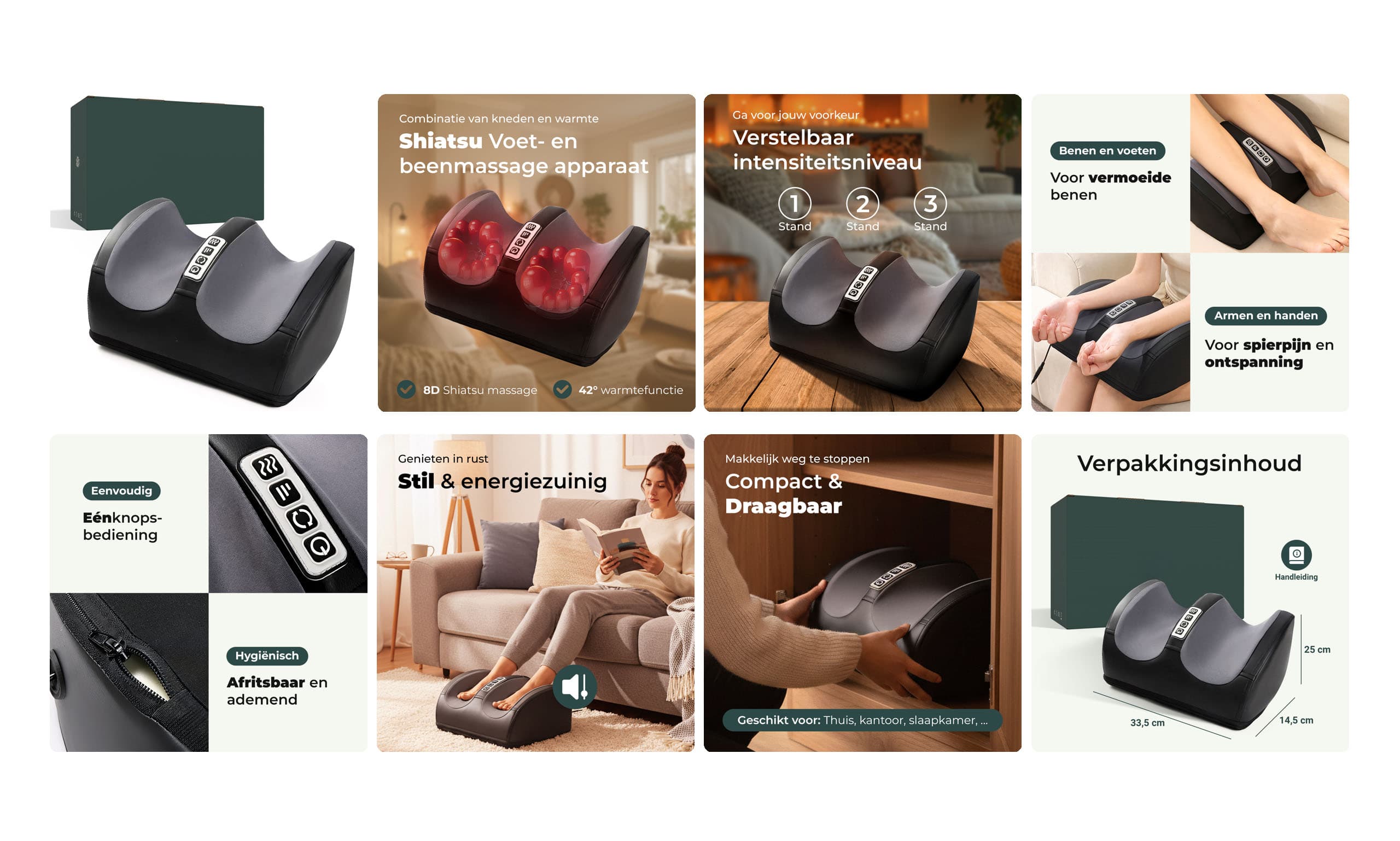 Listing ontwerp door Grayflo van een voetmassage apparaat