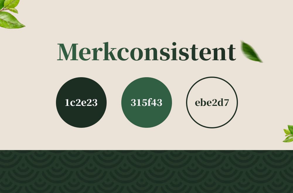 Merkconsistente verpakking huisstijl