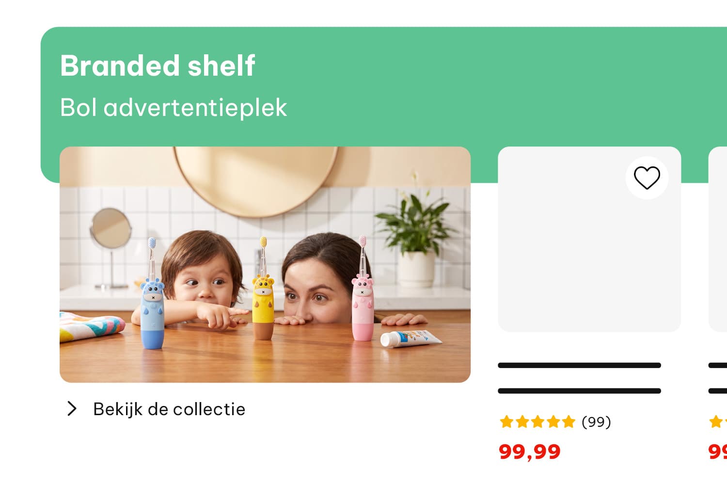 Voorbeeld van een Branded Shelf op bol.com