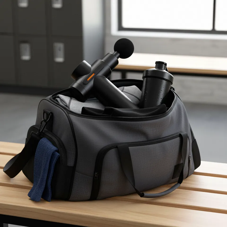 Sporttas productpresentatie - AI fotografie