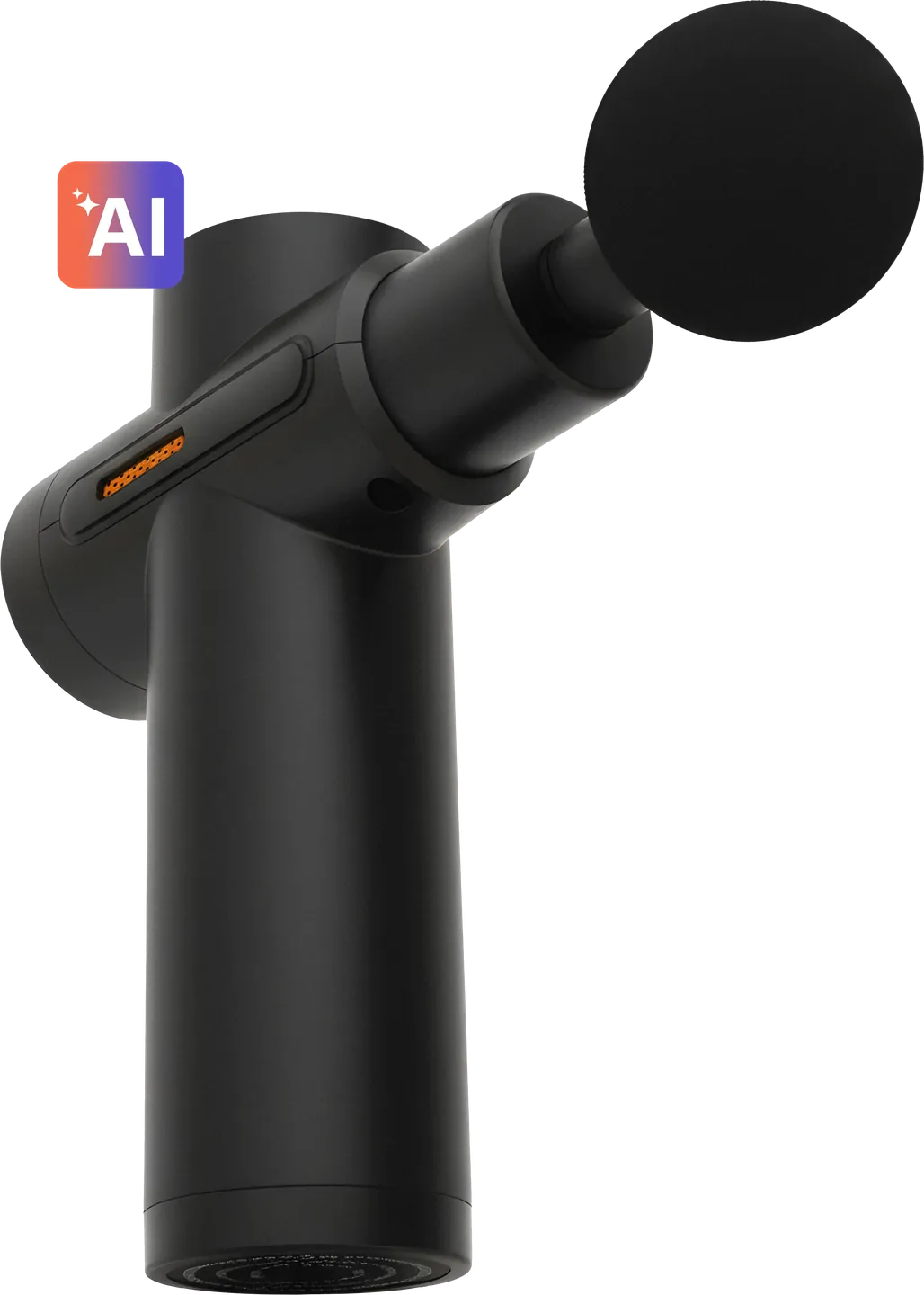 Massage gun vrijstaand voor AI bewerking